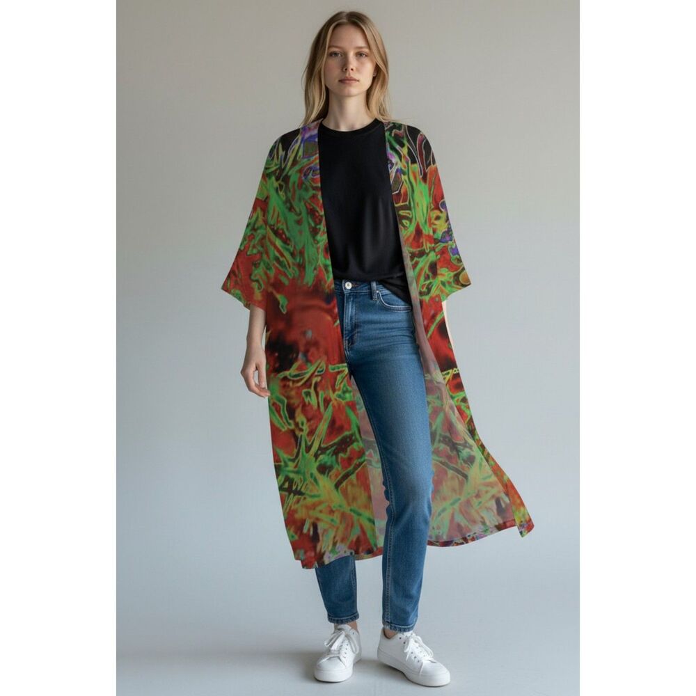 Radiant Chaos – Abstract Energy | Elani Kimono